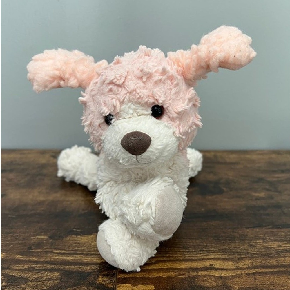 Mary Meyer Putty Paris Puppy Dog Plush Stuffed Animal Pink White Soft Toy 42531